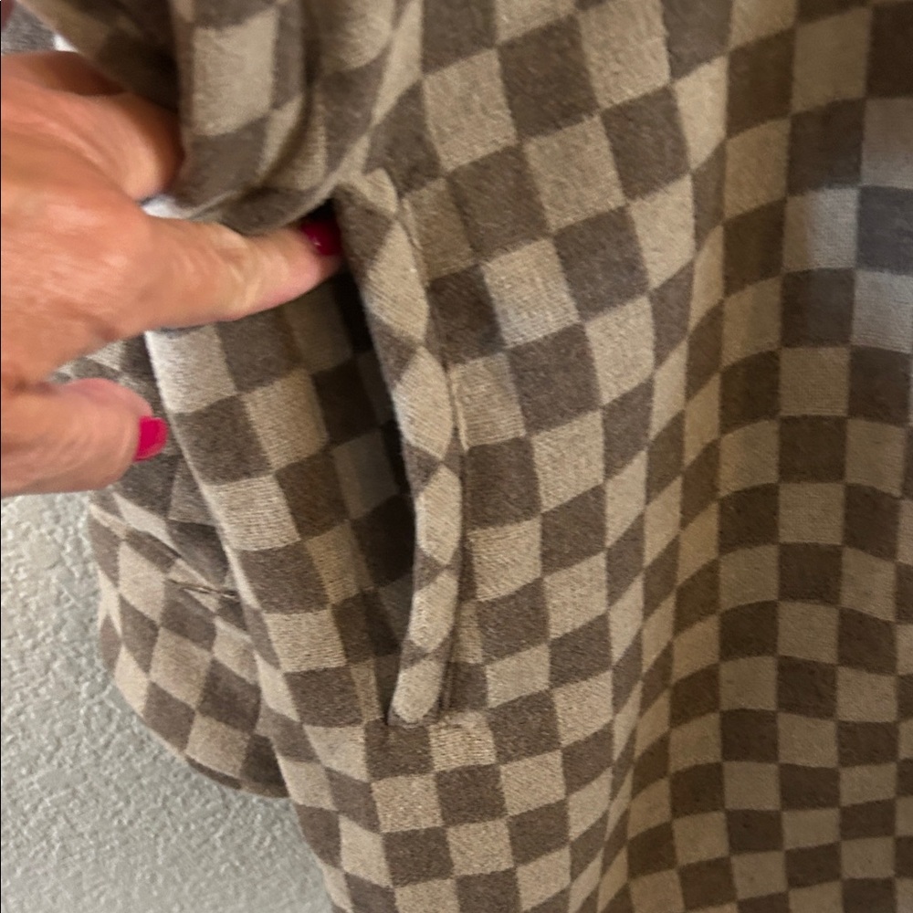 Checked Brown Overshirt Jacket - image 4